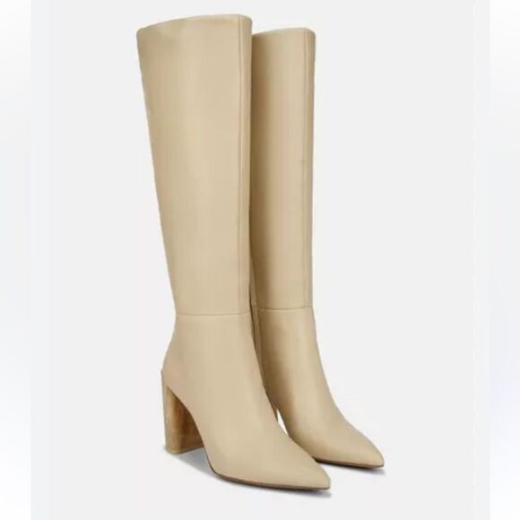 Vince cream Pilar knee high leather boots - Picture 1 of 8